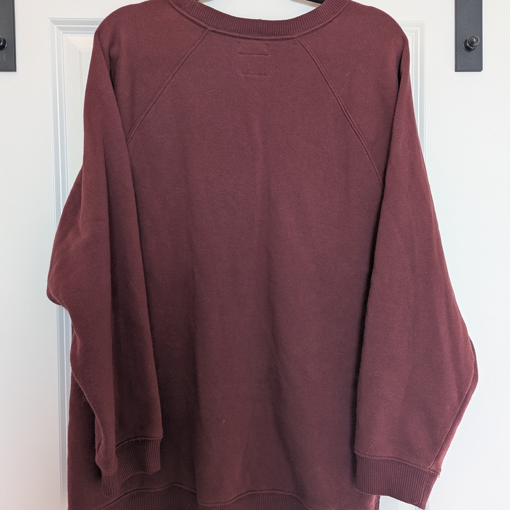 American Eagle Outfitters Maroon Jegging Fit Top - Picture 3 of 3